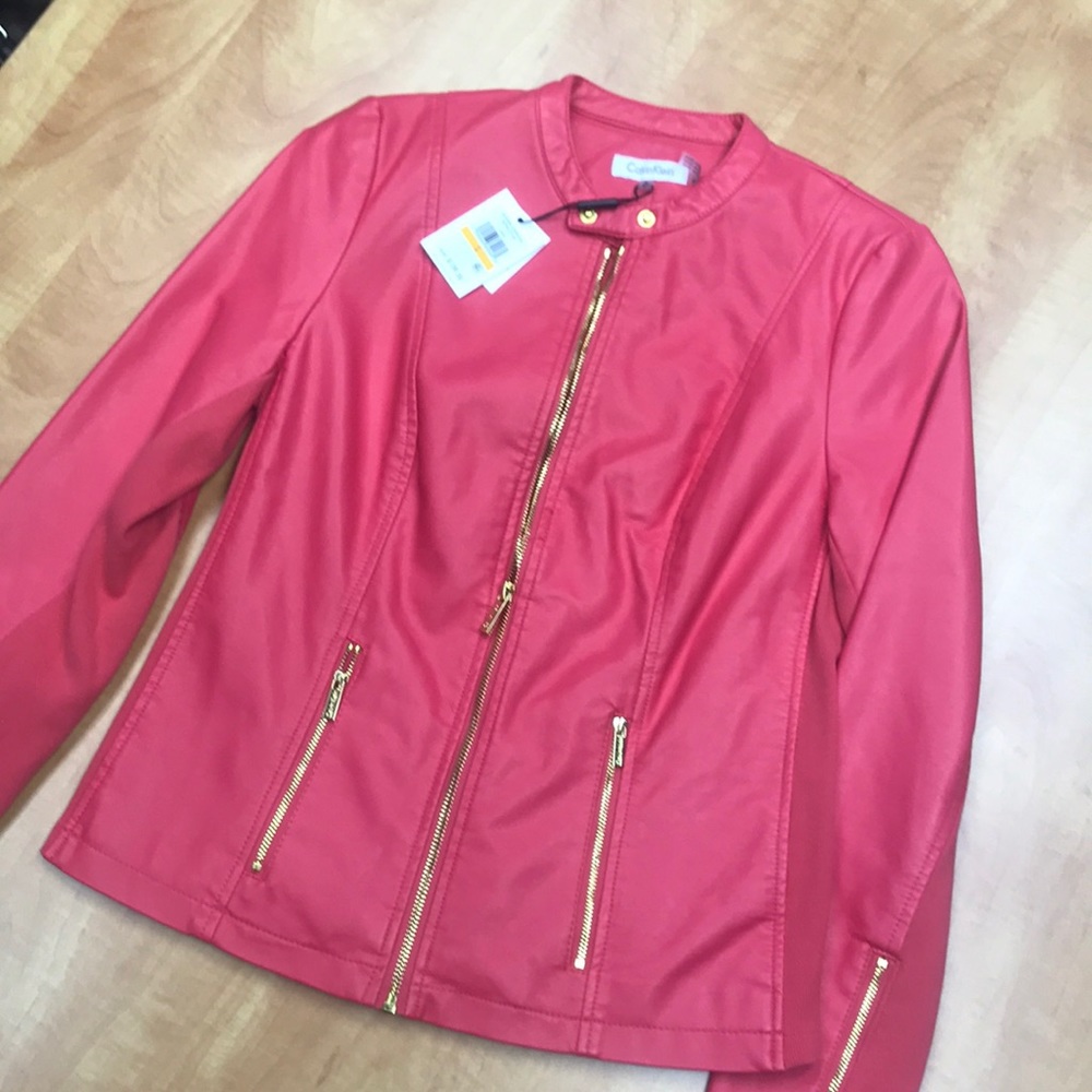 Calvin Klein “Leather” Jacket